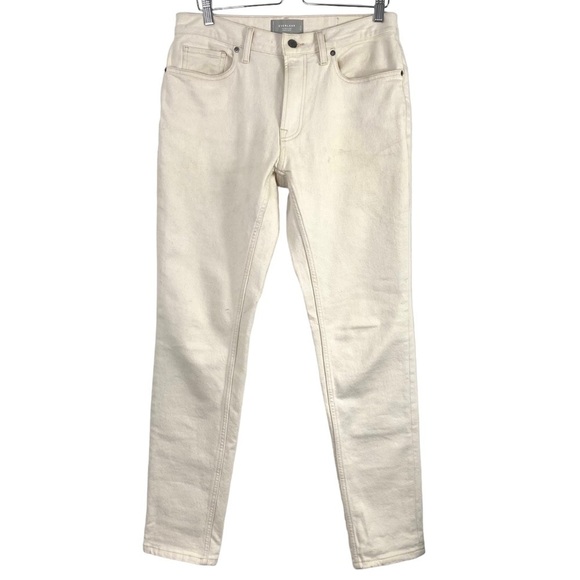 EVERLANE The Slim Fit Jeans Organic Cotton in Bone Cream Size 31 - Picture 2 of 10